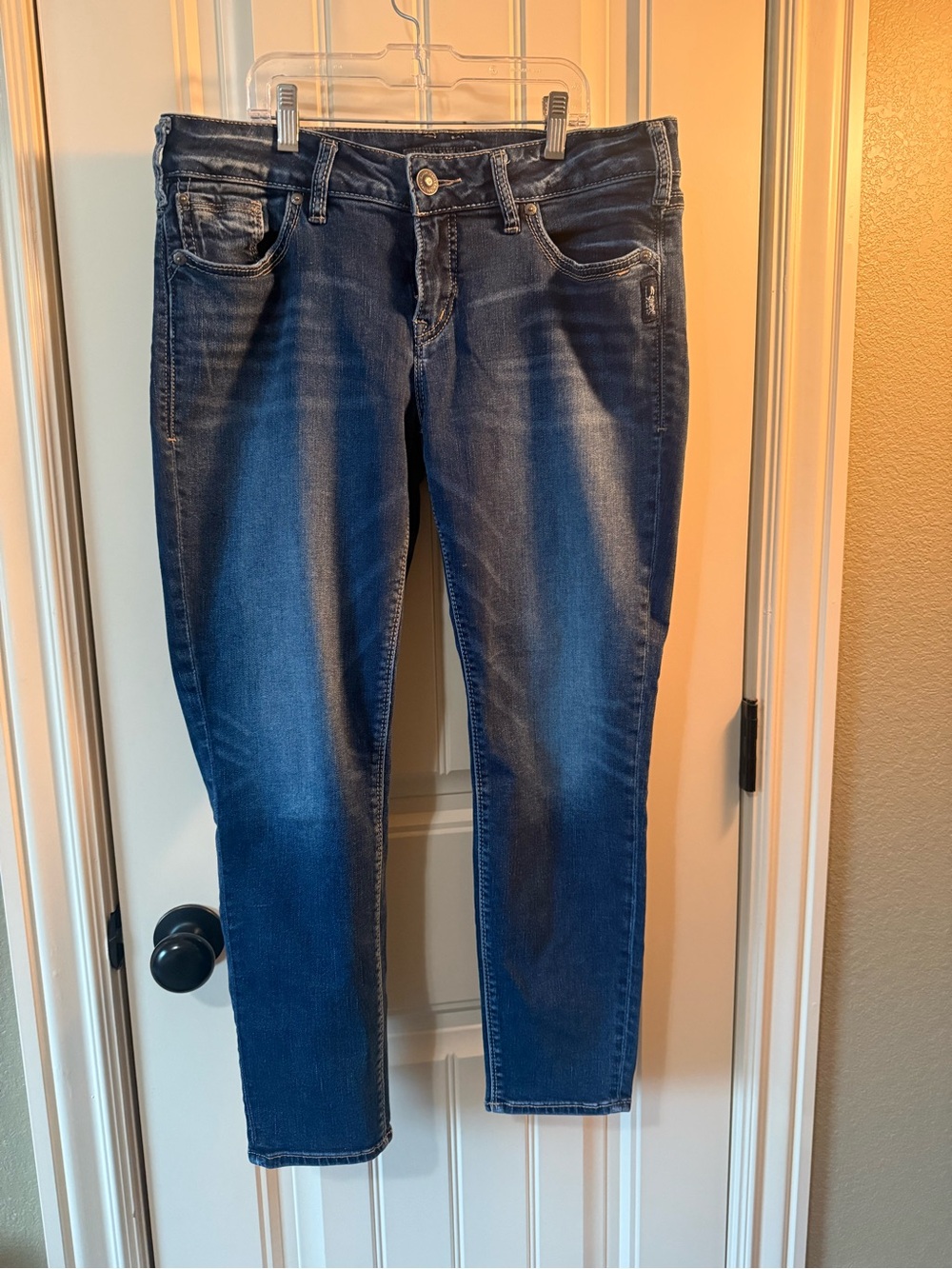 Silver Jeans Women's Mid-Rise Skinny Jeans in Blue